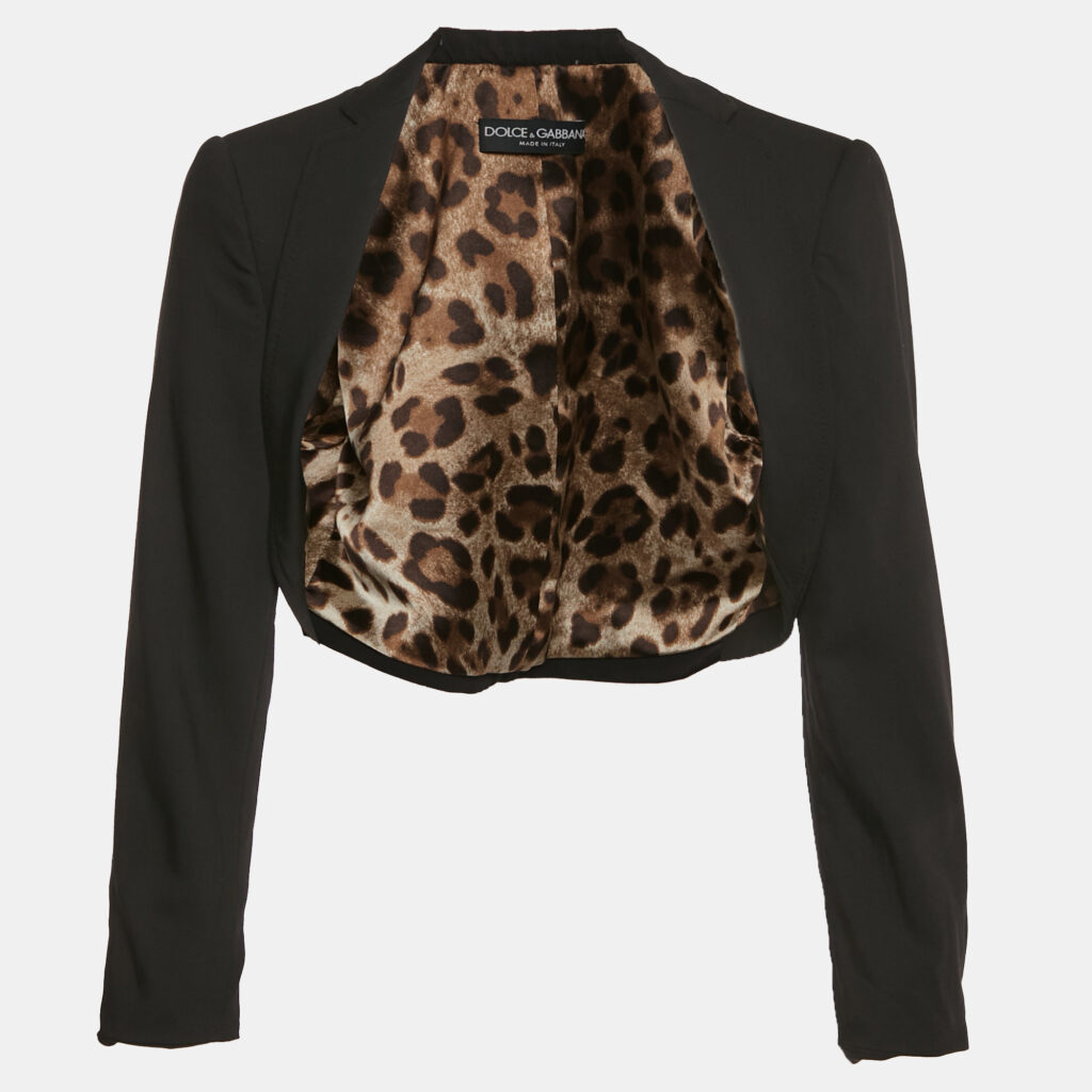 luxury-women-dolcegabbana-used-clothes-p1136464-001 Dolce & Gabbana Black Viscose Bolero Jacket M
