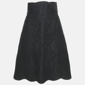 Dolce & Gabbana Black Lace Pencil Skirt M