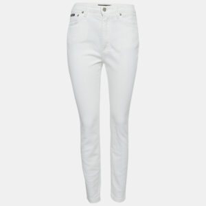 Dolce & Gabbana White Denim Audrey Jeans M Waist 28"