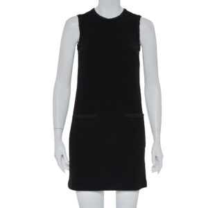 Dolce & Gabbana Black Crepe Sleeveless Shift Dress S