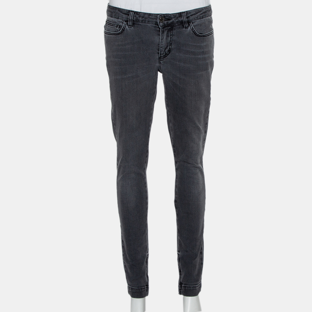 luxury-women-dolcegabbana-used-clothes-p430620-010 Dolce & Gabbana Grey Light Washed Slim Fit Jeans M