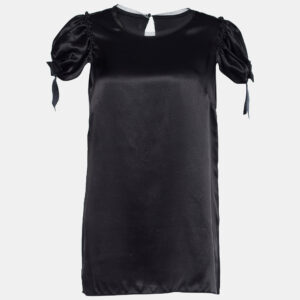 Dolce & Gabbana Black Silk Top M