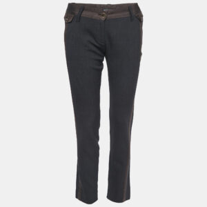 Dolce & Gabbana Black Wool Blend Trousers S