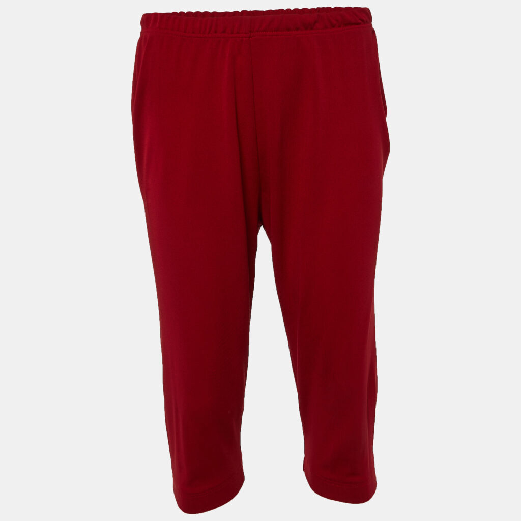 luxury-women-dolcegabbana-used-clothes-p894466-001 Dolce & Gabbana Red Knit Cropped Leggings L
