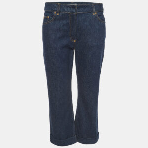 Dolce & Gabbana Navy Blue Denim Capri Jeans M Waist 30"