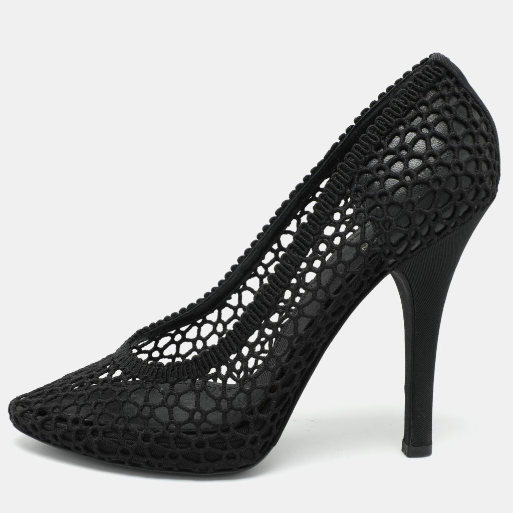 luxury-women-dolcegabbana-used-shoes-p1038524-001 Dolce & Gabbana Black Crochet Pumps Size 39