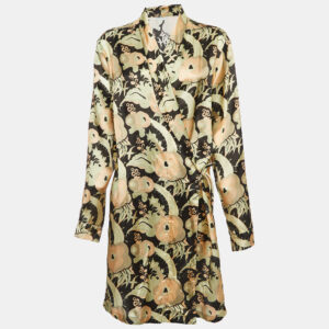 Dries van Noten Multicolor Floral Printed Satin Jacket L