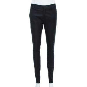 Dsquared2 Black Cotton Tapered Trousers M