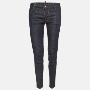 Dsquared2 Navy Blue Denim D Embellished Jeans M Waist 42"