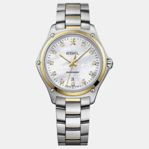 Ebel Silver Stainless Steel Discovery 1216498 Quartz Women's Wristwatch 33mm