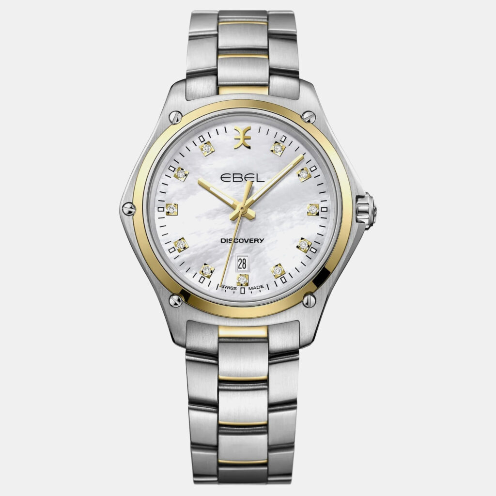 luxury-women-ebel-used-watches-p1152821-001 Ebel Silver Stainless Steel Discovery 1216498 Quartz Women's Wristwatch 33mm