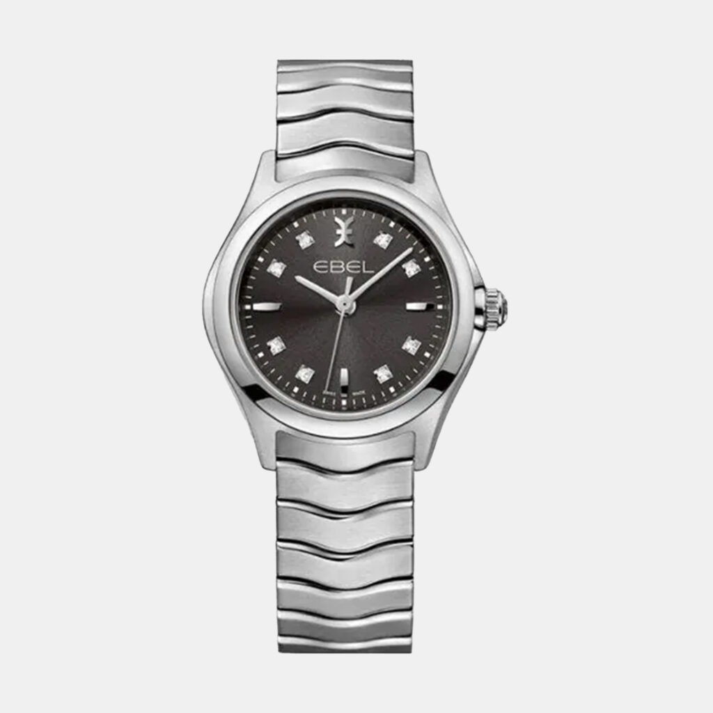 luxury-women-ebel-used-watches-p1152827-001 Ebel Black Stainless Steel Wave 1216316 Quartz Women's Wristwatch 30 mm