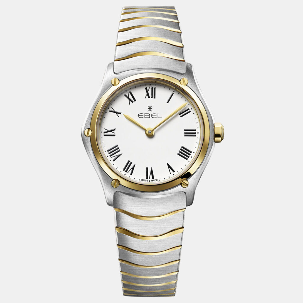 luxury-women-ebel-used-watches-p1152834-001 Ebel White Stainless Steel Sport Wave 1216387A Quartz Women's Wristwatch 29 mm