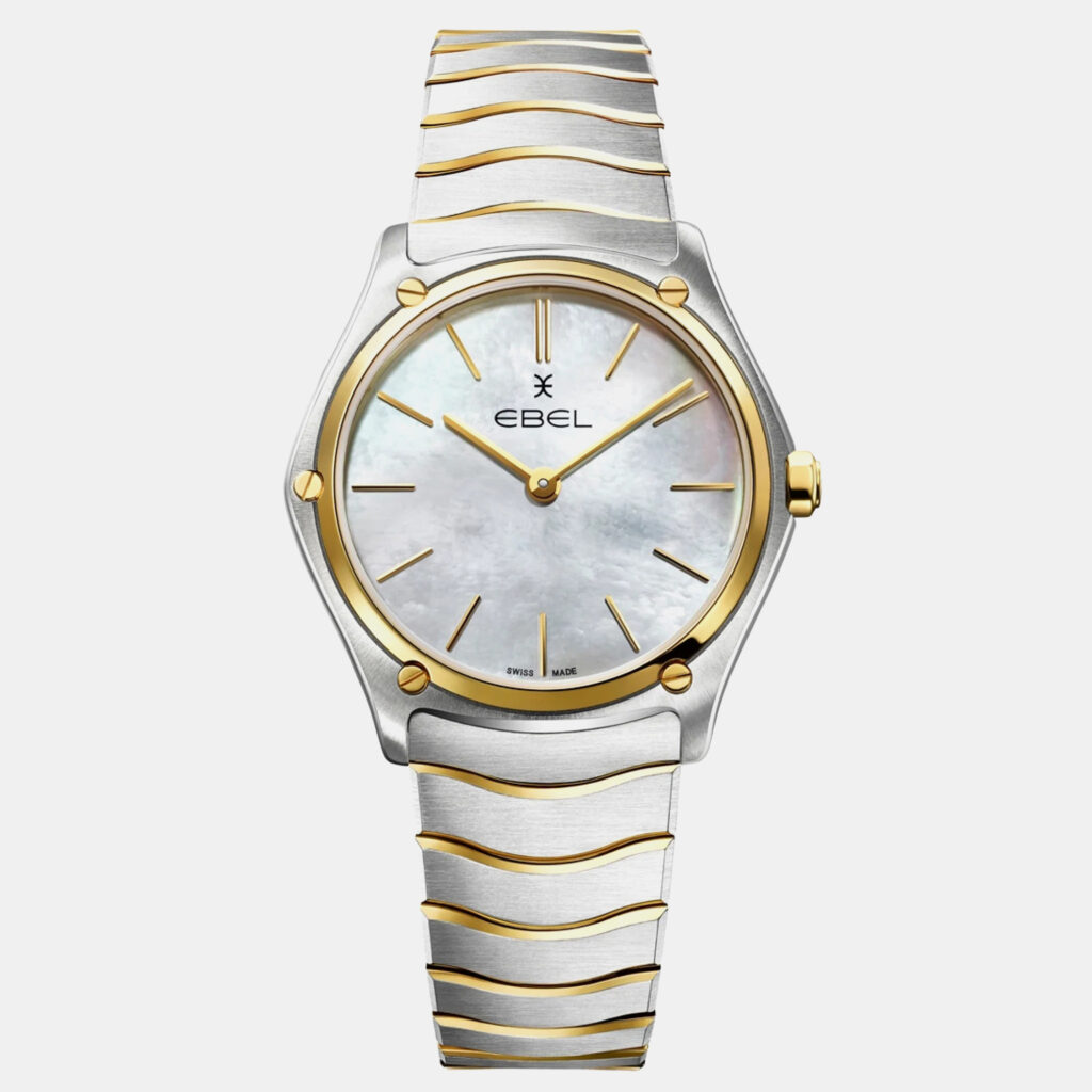 luxury-women-ebel-used-watches-p1152835-001 Ebel White Stainless Steel Classic Sport 1216510A Quartz Women's Wristwatch 33 mm