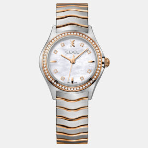 Ebel White Stainless Steel Wave 1216325 Quartz Women's Wristwatch 30 mm