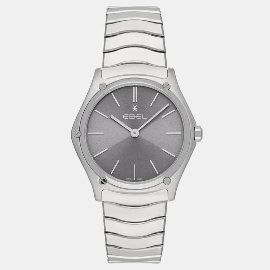 luxury-women-ebel-used-watches-p1152842-001 Ebel Silver Stainless Steel Sport Classic 1216524A Quartz Women's Wristwatch 33 mm