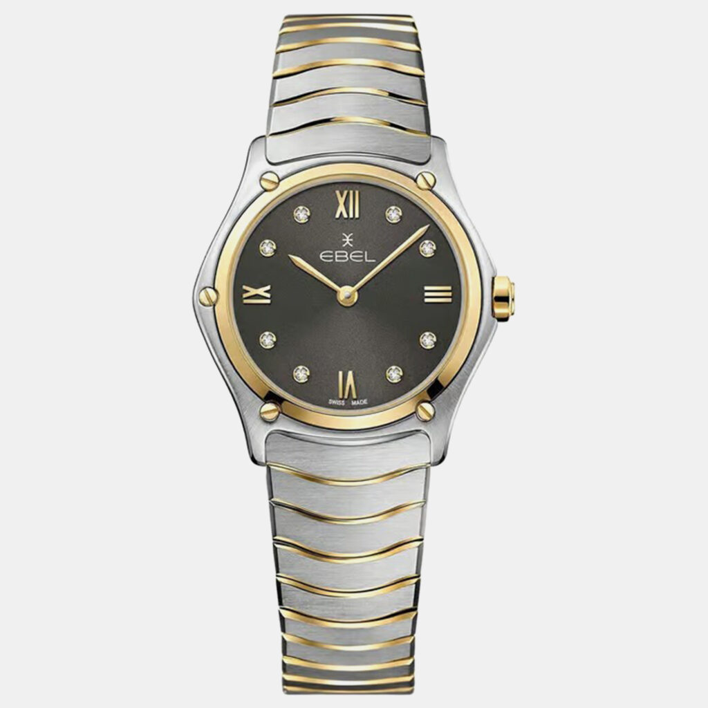luxury-women-ebel-used-watches-p1152845-001 Ebel Grey Stainless Steel Sport Classic 1216419A Quartz Women's Wristwatch 29 mm