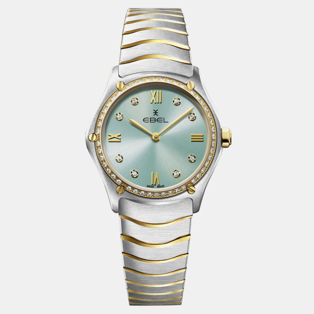 luxury-women-ebel-used-watches-p1152849-001 Ebel Green Stainless Steel Sport Classic 1216559 Quartz Women's Wristwatch 29 mm