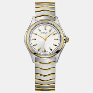 Ebel White Stainless Steel Wave 1216195 Quartz Women's Wristwatch 30 mm
