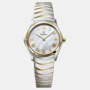 Ebel White Stainless Steel Wave 1216539 Quartz Women's Wristwatch 29 mm