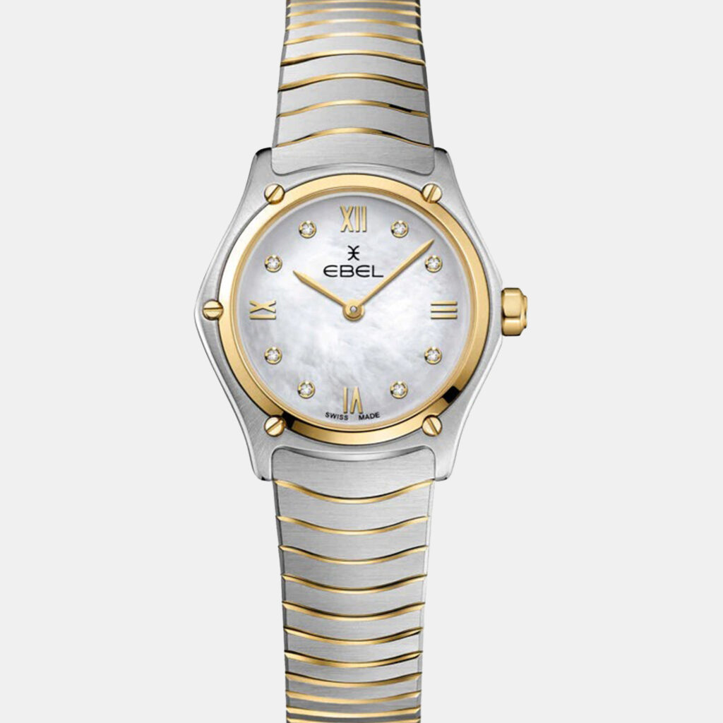luxury-women-ebel-used-watches-p1152856-001 Ebel White Stainless Steel Sport Classic 1216554 Women's Wristwatch 24 mm