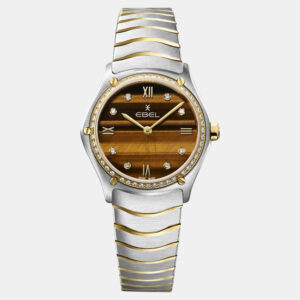 Ebel Brown Stainless Steel Sport Classic 1216560 Quartz Women's Wristwatch 29 mm