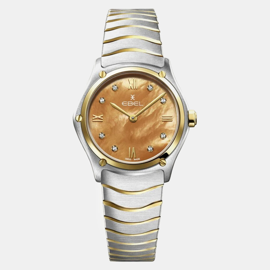 luxury-women-ebel-used-watches-p1152862-001 Ebel Orange Stainless Steel Sport Classic 1216595 Quartz Women's Wristwatch 29 mm