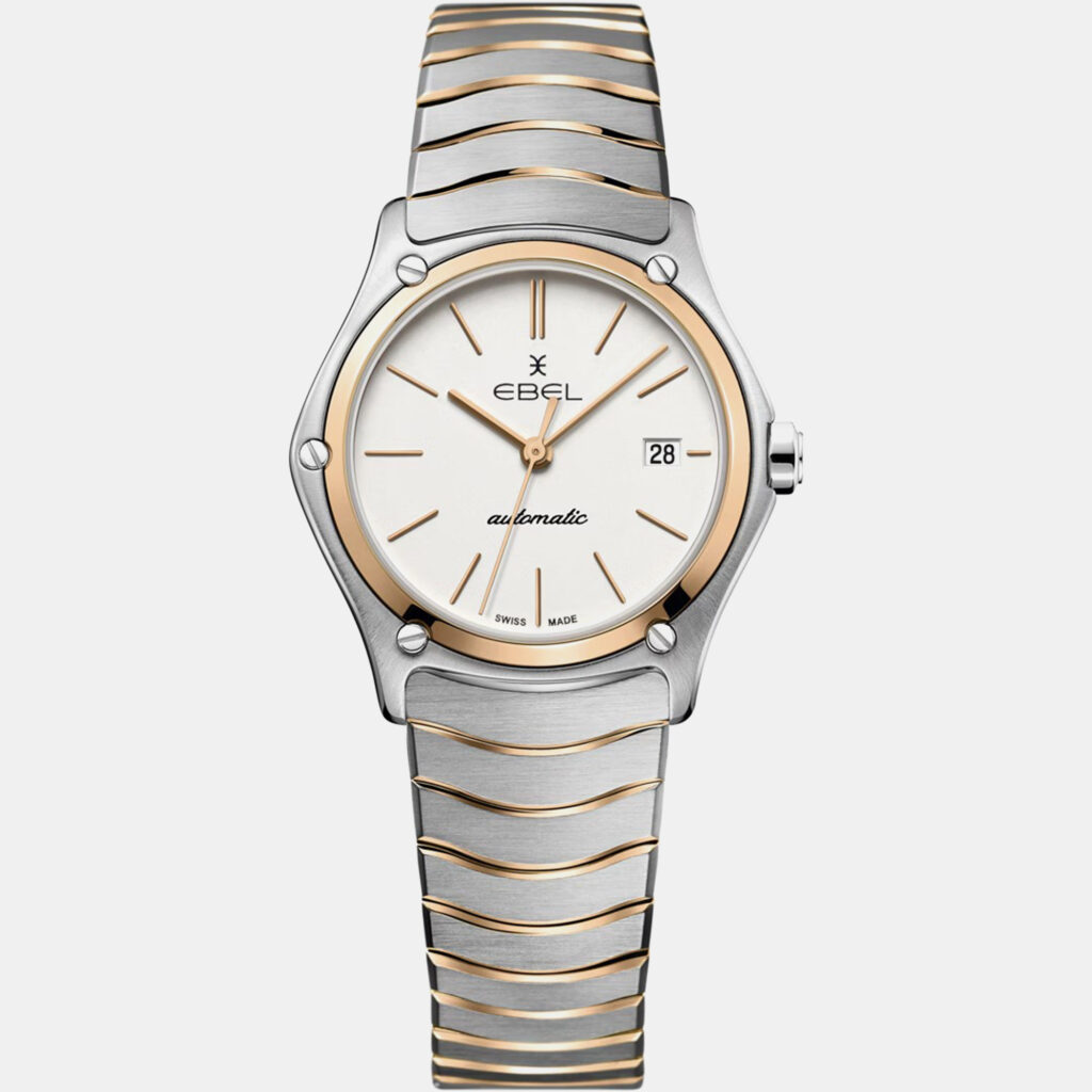luxury-women-ebel-used-watches-p1152865-001 Ebel White Stainless Steel Sport Classic 1216528 Quartz Women's Wristwatch 29 mm