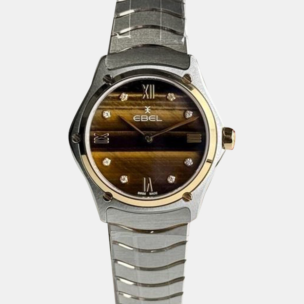 luxury-women-ebel-used-watches-p1152871-001 Ebel Brown Stainless Steel Sport Classic Limited Edition 1216608 Quartz Women's Wristwatch 29 mm