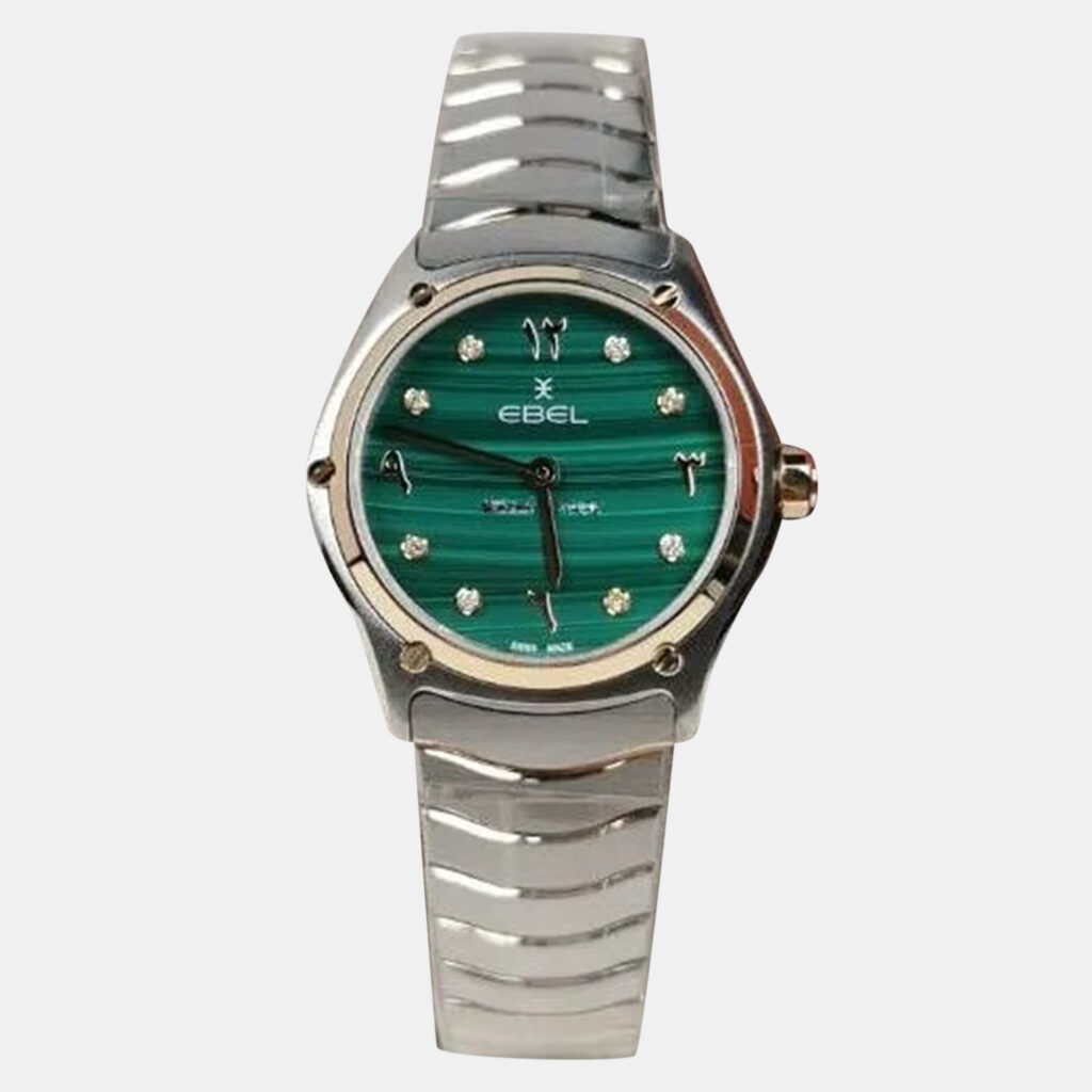 luxury-women-ebel-used-watches-p1152874-001 Ebel Green Stainless Steel Sport Classic 1216612 Limited Edition Quartz Women's Wristwatch 29 mm