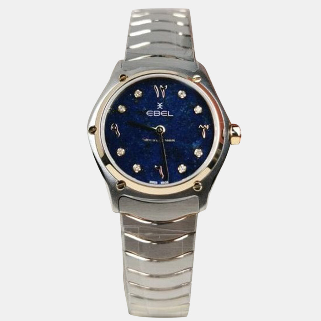 luxury-women-ebel-used-watches-p1152876-001 Ebel Blue Stainless Steel Sport Classic Limited Edition 1216613 Quartz Women's Wristwatch 29 mm
