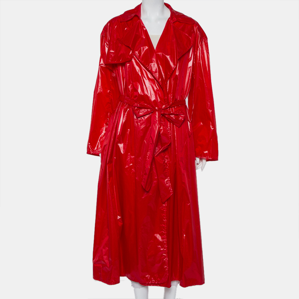 luxury-women-ellery-new-clothes-p437572-008 Ellery Red Synthetic Belted Le Strange Trench Coat M