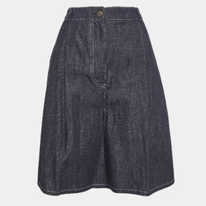 Emilia Wickstead Navy Denim Flared Shorts M