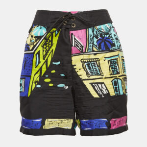 Emilio Pucci Multicolor Printed Silk Shorts S