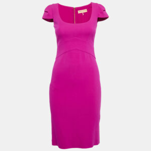 Emilio Pucci Pink Wool Sheath Dress S