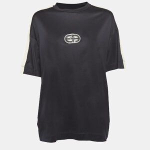 Emporio Armani Black Lyocell Blend Crewneck T-Shirt XL