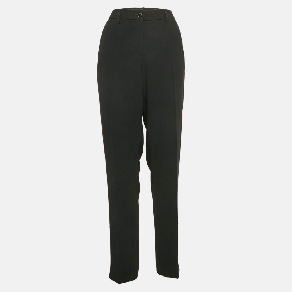 luxury-women-emporio-armani-used-clothes-p1084336-002 Emporio Armani Black Crepe Formal Pants L