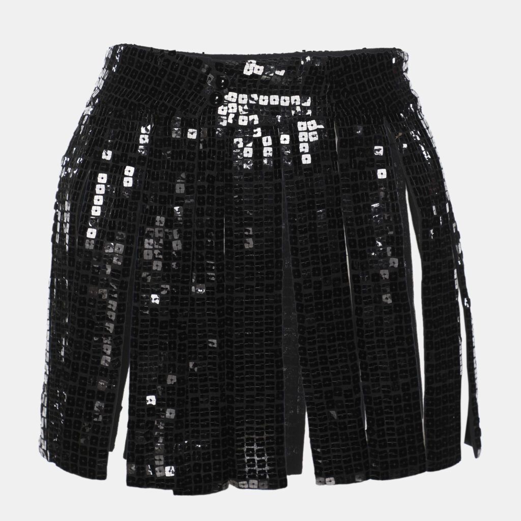 luxury-women-emporio-armani-used-clothes-p1113727-001 Emporio Armani Black Sequin Mini Skirt M