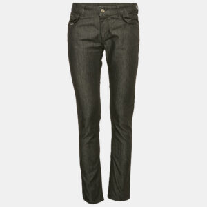 Emporio Armani Grey Sequin Embroidered Denim Dakota Jeans M Waist 29"