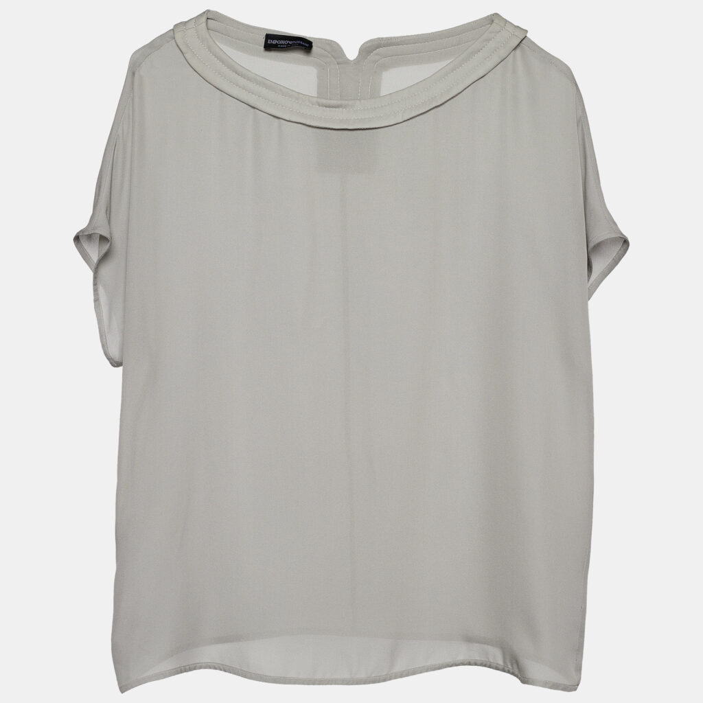 luxury-women-emporio-armani-used-clothes-p713776-001-1 Emporio Armani Grey Silk Top S