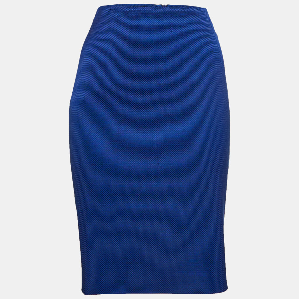luxury-women-emporio-armani-used-clothes-p974491-003 Emporio Armani Blue Canvas Pencil Skirt M