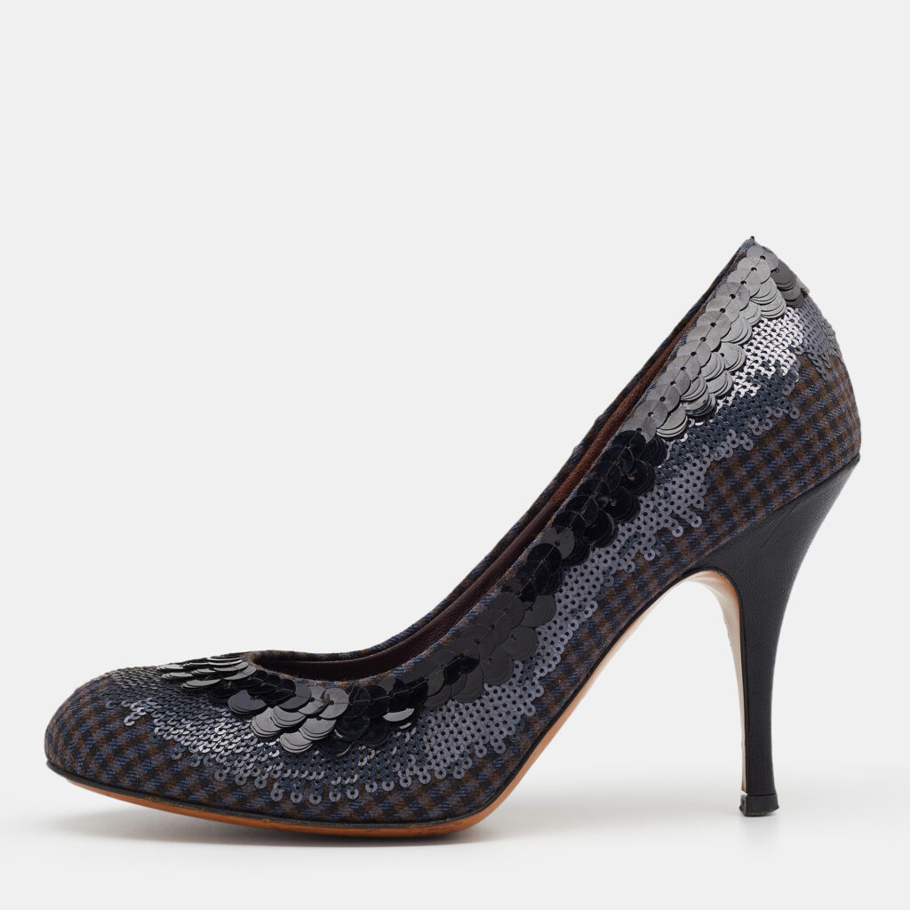 luxury-women-etro-used-shoes-p713921-001-1 Etro Multicolor Sequins And Fabric Pumps Size 37.5