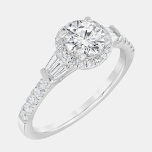 14K White Gold  Lab Grown Diamond Engagement Ring (1.25 cts) US 7