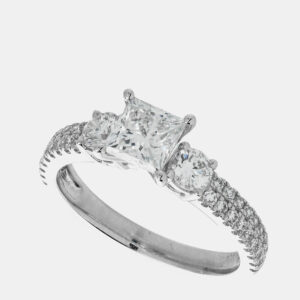 14K White Gold  Lab Grown Diamond Engagement Ring (1.7 cts) US 7