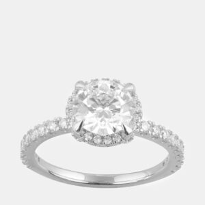 14K White Gold  Lab Grown Diamond Engagement Ring (2.45 cts) US 7