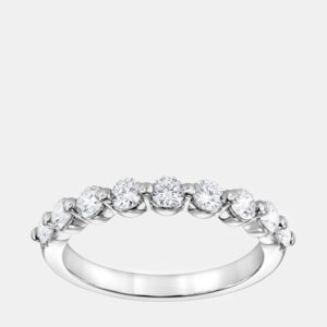 14K White Gold  Lab Grown Diamond Band (0.7 cts)