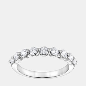 14K White Gold  Lab Grown Diamond Band (0.75 cts)