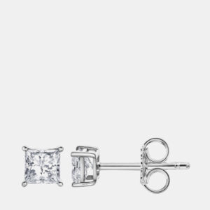 14K White Gold  Lab Grown Diamond Basic Stud Earring (0.66 cts)