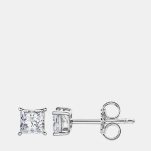 14K White Gold  Lab Grown Diamond Basic Stud Earring (0.78 cts)