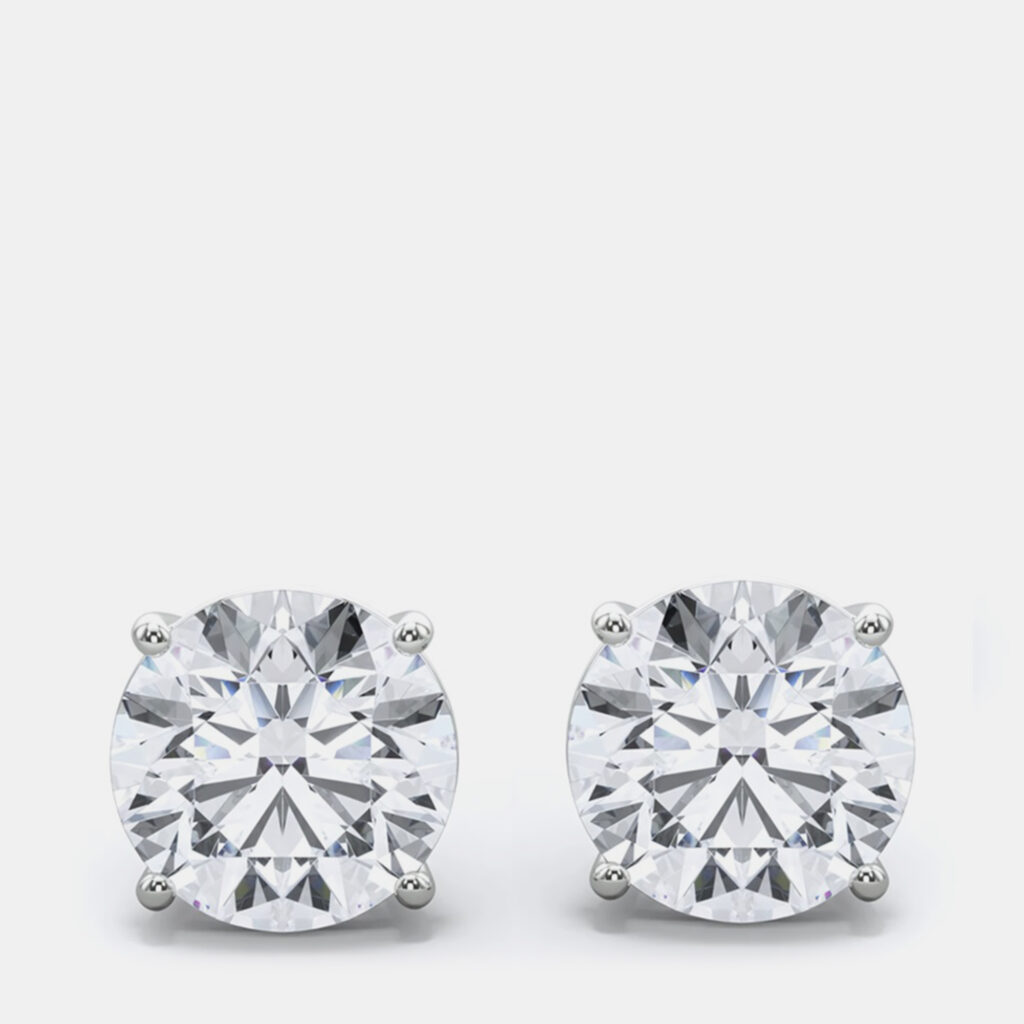 luxury-women-fara-new-fine-jewelry-p1164458-002 14K White Gold Lab Grown Diamond Screwback Earring Studs (5.00 ct)